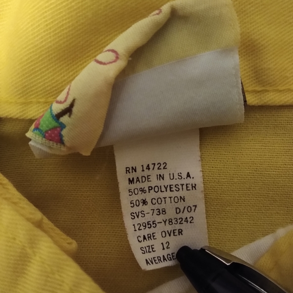 Vtg 80s Vibrant Yellow Shorts - Picture 8 of 8